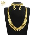 Dubai 21k Gold Plated 2pcs Necklace Set-304